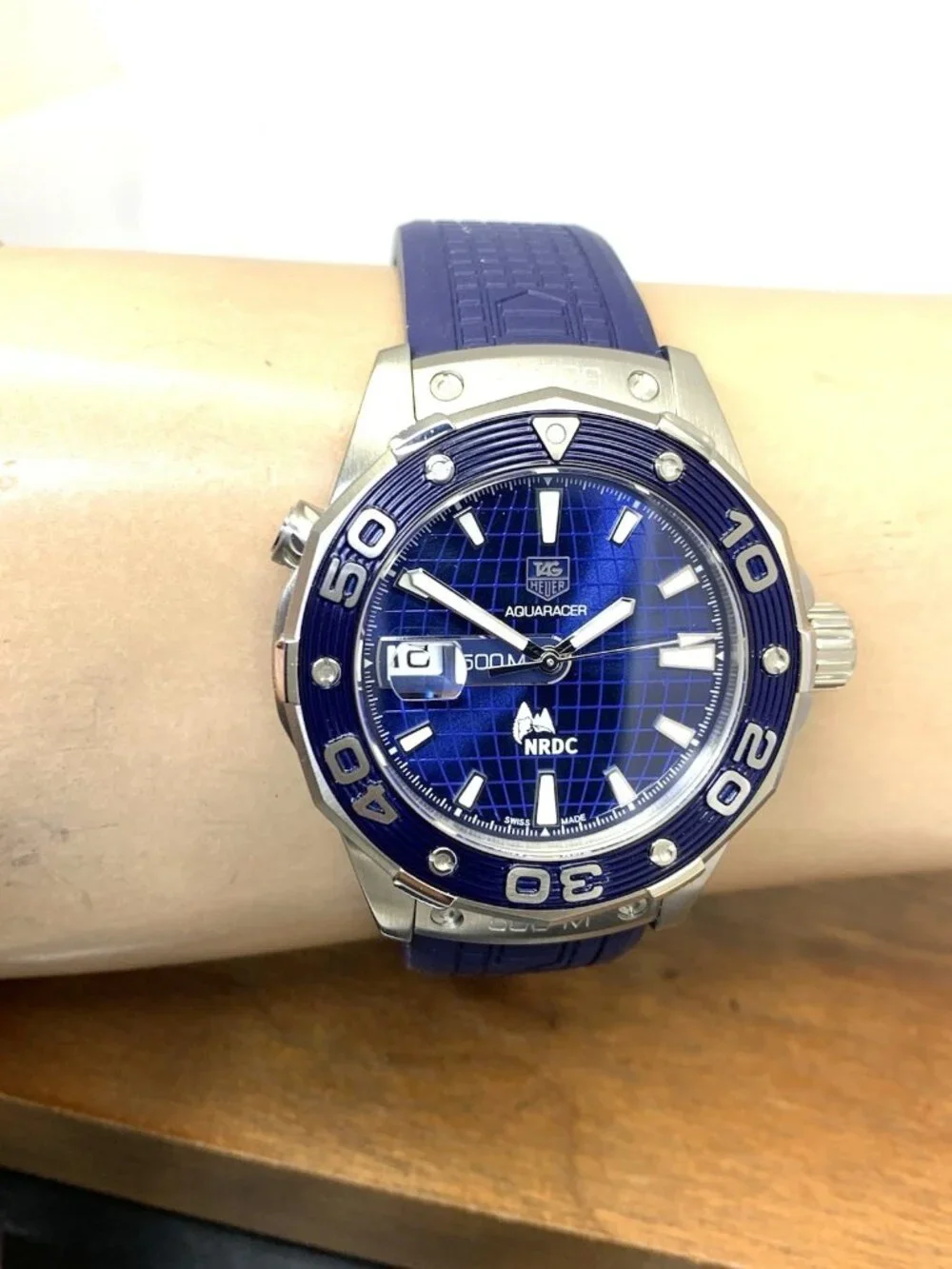 Tag Heuer Aquaracer Leonardo DiCaprio NRDC Limited Edition Swiss Automatic Blue